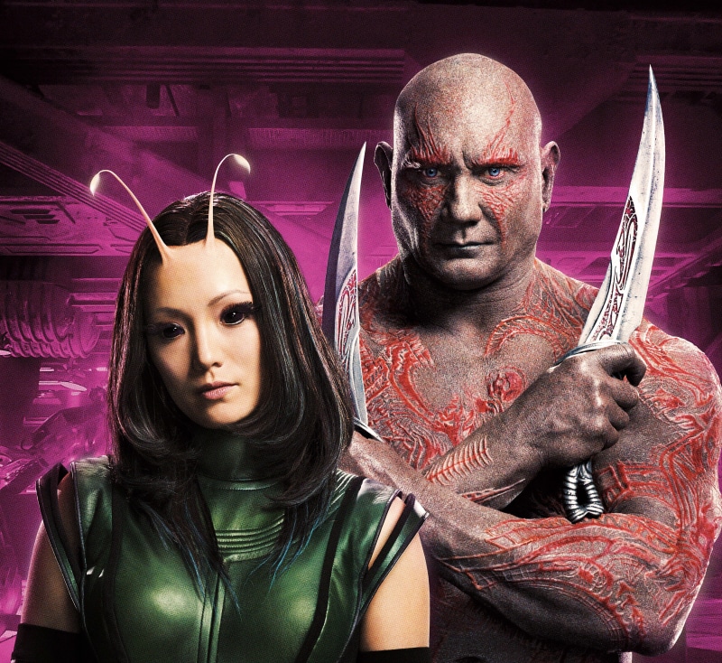 fiction, Mantis, Guardians Of The Galaxy. Part 2, Dave Batista, POM Klementieff, knives, 4K, Drax, poster, Dave Bautista, Guardians of the Galaxy Vol. 2