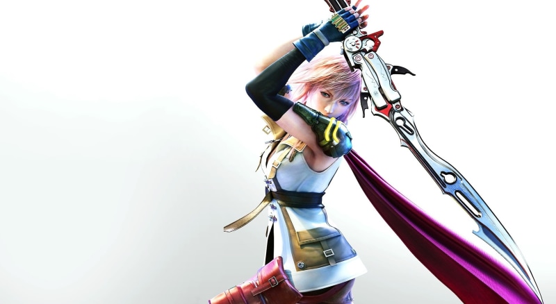 hairstyle, lifestyles, front view, fantasy, Final Fantasy, character, standing, copy space, sword, young women, real people, human arm, casual clothing