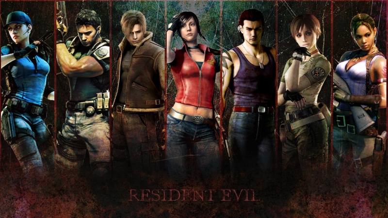 1080P, Biohazard, resident, Billy Coen, digital, horror, friendship, caucasian Ethnicity, Jill Valentine, standing, people, women, front view, Sheva Alomar