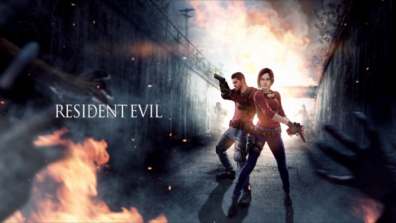 hell, digital, burning, conflict, people, anger, sport, two people, chris redfield, full length, weapon, red, men, 2K, smoke - Physical Structure, women
