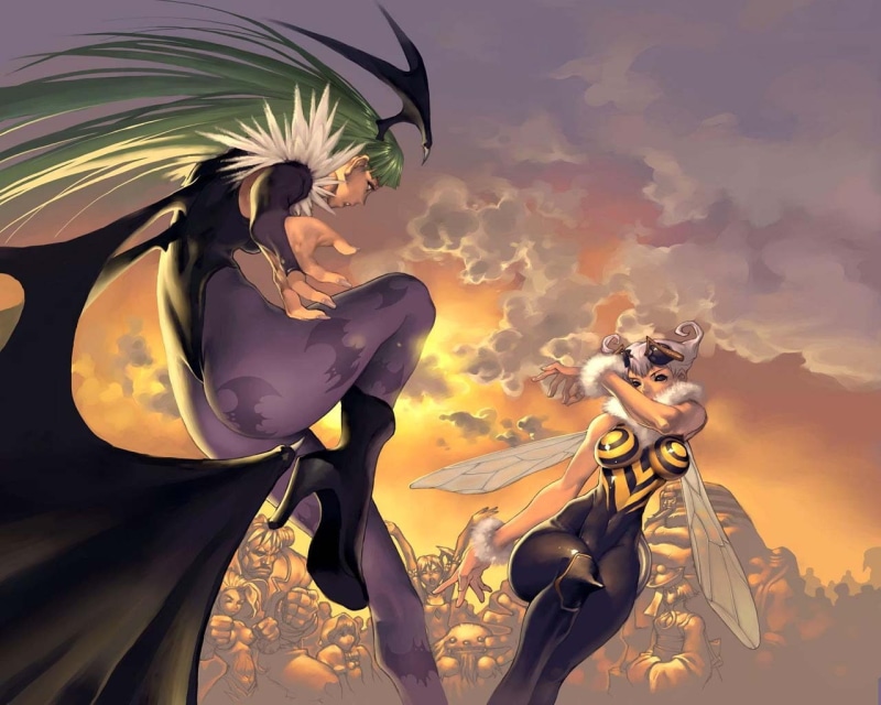 x, morrigan, art, Morrigan Aensland, hd, hot, 720P, aensland, anime, Darkstalkers
