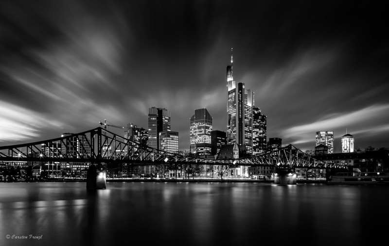 photo, Highrise, cloudy, gray, urban Skyline, Central, bankfurt, Evening  Hour, Europe, famous Place, downtown District, Skyscraper, Europäische  Zentralbank