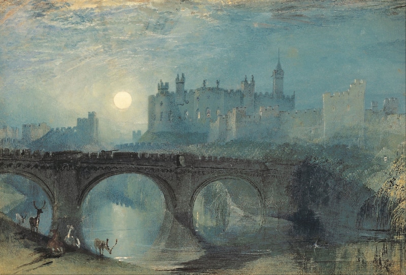 city, day, digital composite, J. M. W. Turner, 1080P, transportation, outdoors, bridge, river, bridge - man made structure, castle, arch bridge, cityscape