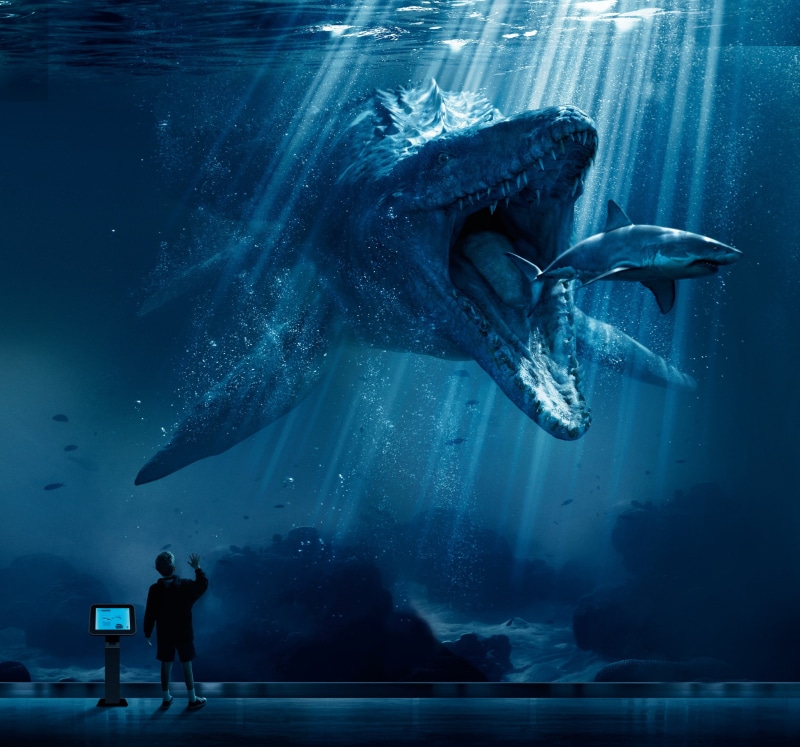 1080P, poster, mosasaurus, jurassic, world, shark, snack