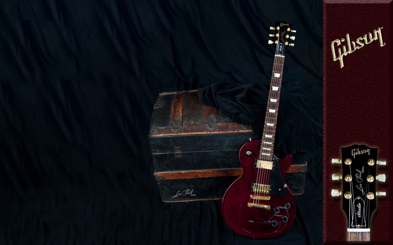 Les Paul, hd, treasured, les, entertainment, guitar, art, Gibson, 1080P, Music