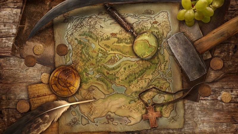 wood - Material, backgrounds, high angle view, the game, directly above, the Past, cultures, history, old, eating utensil, antique, craft, hammer, pen