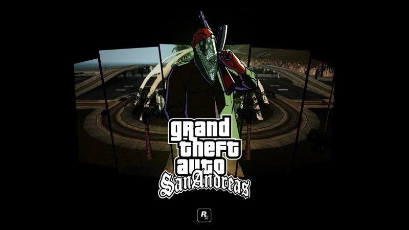 patriotism, symbol, nature, pride, low angle view, day, Grand Theft Auto San Andreas, Rockstar Games, architecture, no people, flag, PlayStation 2, shadow