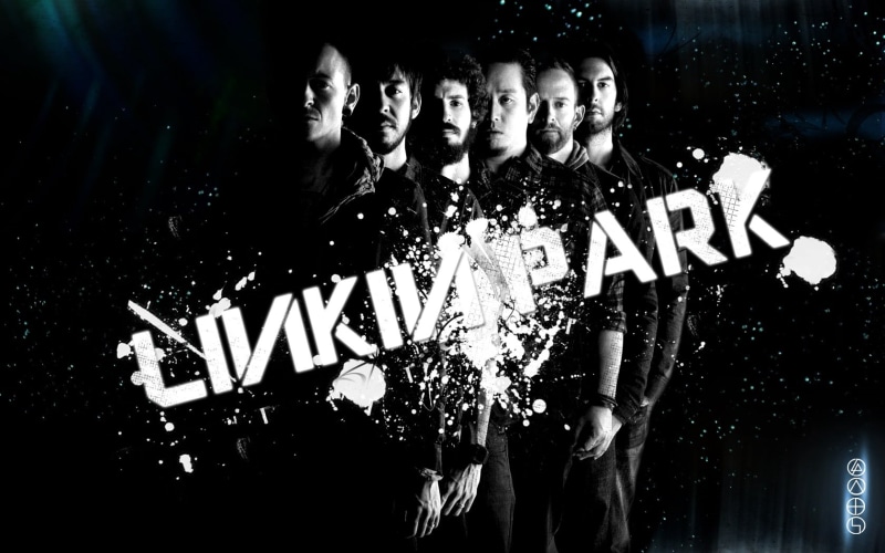 young Adult, night, creativity, men, linkin park, fun, western script, digital composite, illuminated, park, musicians, black And White, outdoors, linkin