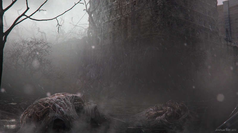 animal themes, environment, no people, land, animal wildlife, forest, tree, Stranger Things, animals in the wild, mammal, fog, outdoors, livestock, Joshua Min