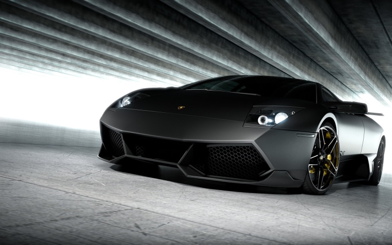 wealth, motor vehicle, security, black, sports car, Lamborghini Murcielago, tire, modern, motorsport, 2K, vehicle, selective coloring, land vehicle, transportation