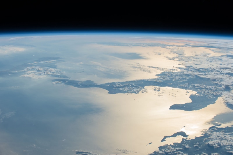 scenics - nature, mission, topography, cosmos, orbit, winter, 1080P, snowcapped mountain, environment, technology, sky, cloud - sky, mountain range, mediterranean sea