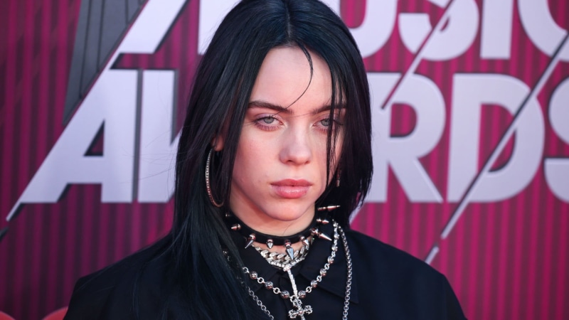 Singer, Billie Eilish, Black Hair, Necklace, Singers, American, 1080P