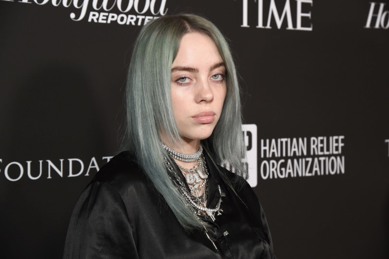 4K, Singers, Necklace, American, Singer, Blue Eyes, Billie Eilish