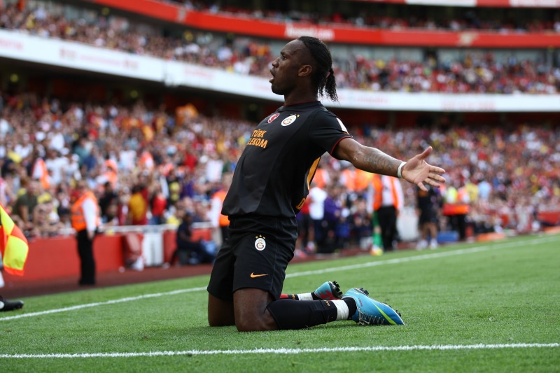 Galatasaray, africa, Didier Drogba, incidental people, crowd, turk telecom, Drogba, spectator, Côte divoire, lifestyles, men, group of people, emireates stadium