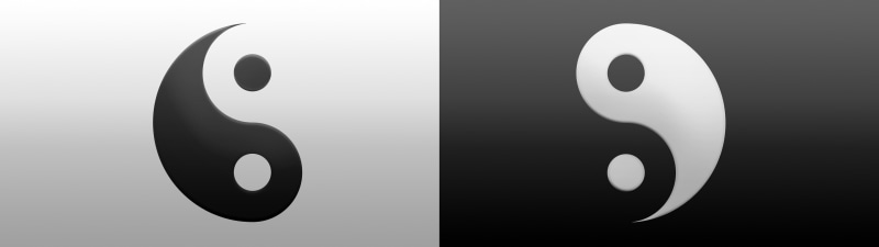 screen, ying, yang, multi, monitor, equilibre, multiple, 4K, dual