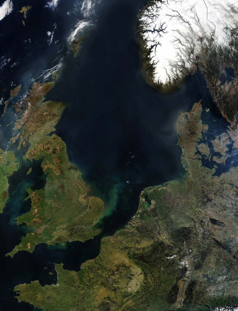 scenics - nature, day, rock, northern europe, non-urban scene, map, england, tranquil scene, satellite photo, atlas, green color, land, 720P, photo, tree