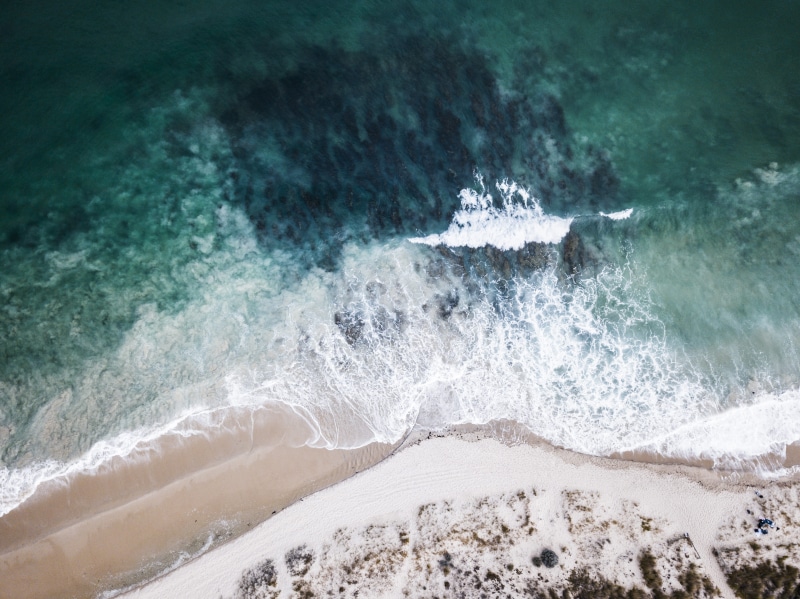 drone view, wild bach, sea side, sandy beach, outdoors, surfing, sand beach, scenics - nature, shore, day, flowing water, land, wave, ocean, photo, high