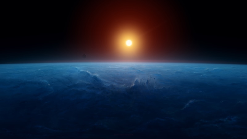 8K, light, sunrise, 8k, space, horizon, k, earth