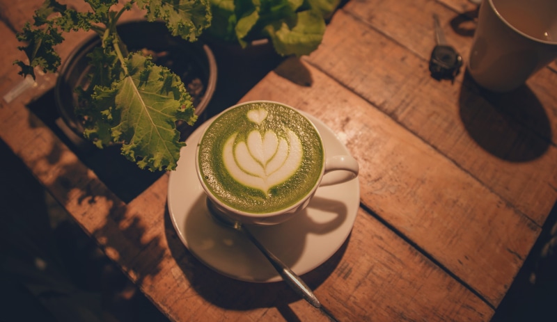 high angle view, hot, cup of coffee, refreshment, cream, no people, coffee cup, freshness, matcha tea, mug, still life, food, white, caffeine, table, crockery