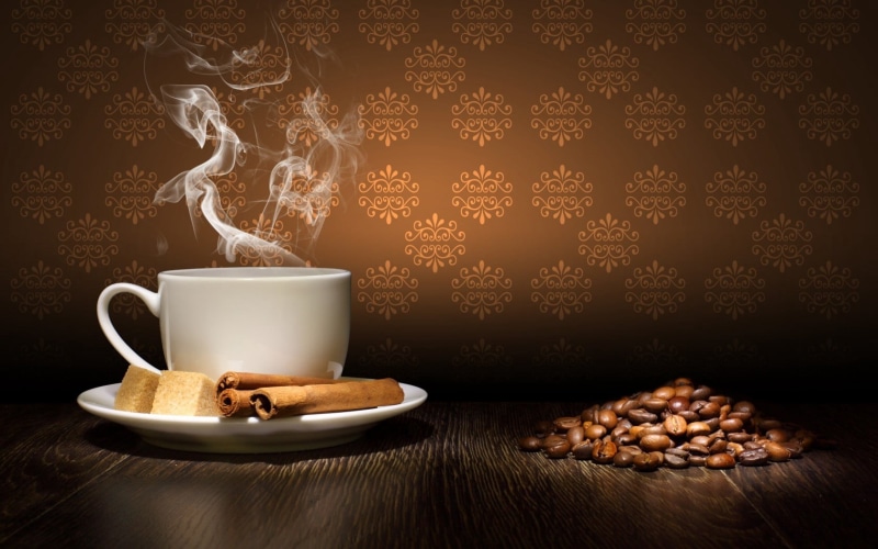 refreshment, espresso, scented, food and drink, table, wood - Material, coffee Bean, teacup, steam, cinnamon, decoration, crockery, grain table, cup, coffee Cup