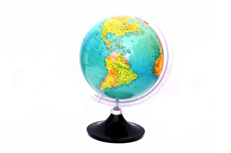 continents, white background, land, atlas, geographical, cartography, 1080P, close-up, single, school, black, shape, planet - space, sphere, physical geography