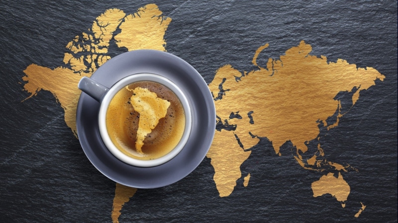 wood - material, refreshment, directly above, mug, yellow, coffee, still life, cup, food and drink, freshness, table, 1080P, coffee cup, spoon, coffee map continents creative design photo manipulation south america earth world brazil wood archer tv show