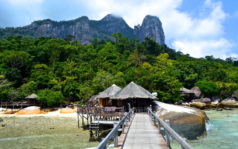 day, scenics - nature, mountain, coast, south, tree, water, tranquility, photo, nature, the way forward, built structure, china, tranquil scene