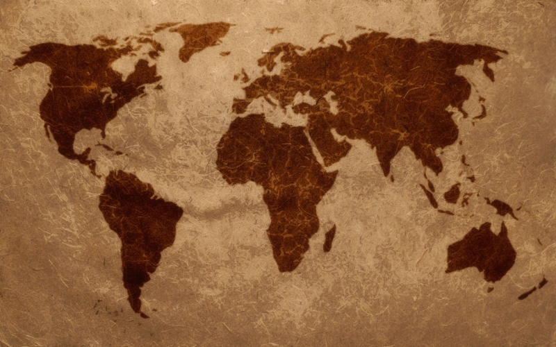 globe, brown, map, 1080P, world map