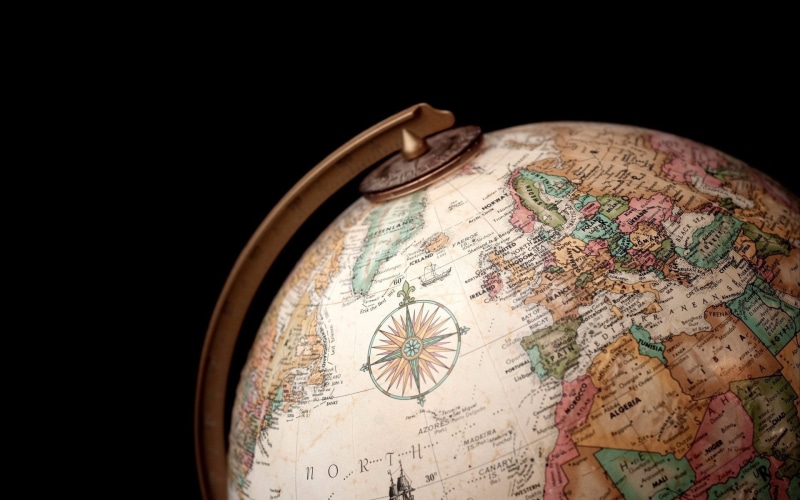 world map, minimalism, globes, artwork, 1080P