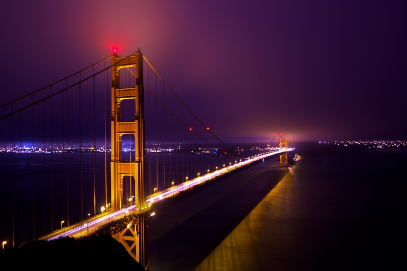 transportation, Shot, canon  eos  5d  mark  ii, ocean  water, uSA, sunset, mist, sky, brooklyn, red, famous Place, san  francisco, california, cityscape