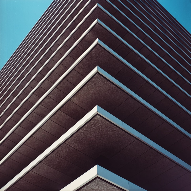 modern, gray, building exterior, photography, outdoors, pattern, skyscraper, town, sky, los angeles department of water and power, 2K, city, los angeles