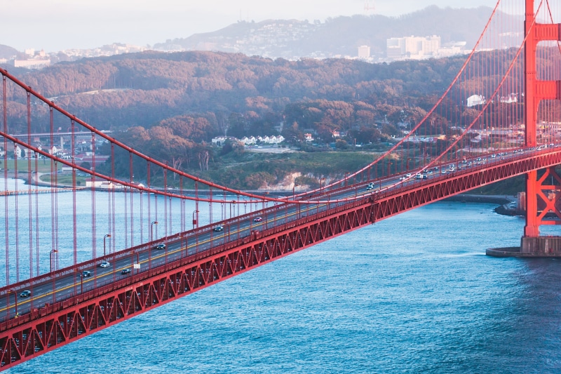mountain, fast, transportation, speed, night, gate, highway, architecture, suspension Bridge, outdoors, bridge, roads, Battery, san Francisco County, traveling