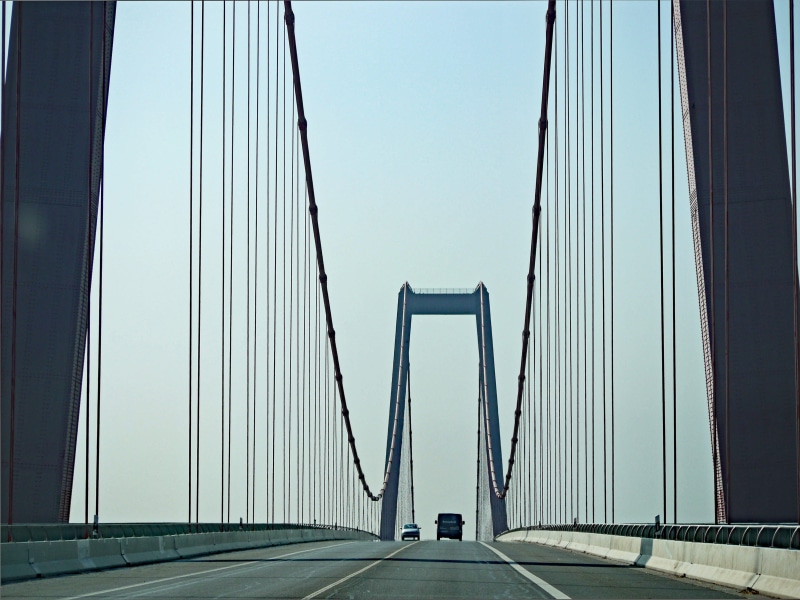 connection, architecture, car, highway, bridge - Man Made Structure, nature, steel Cable, built Structure, pylons, Emmerich, day, federal street, Niederrhein