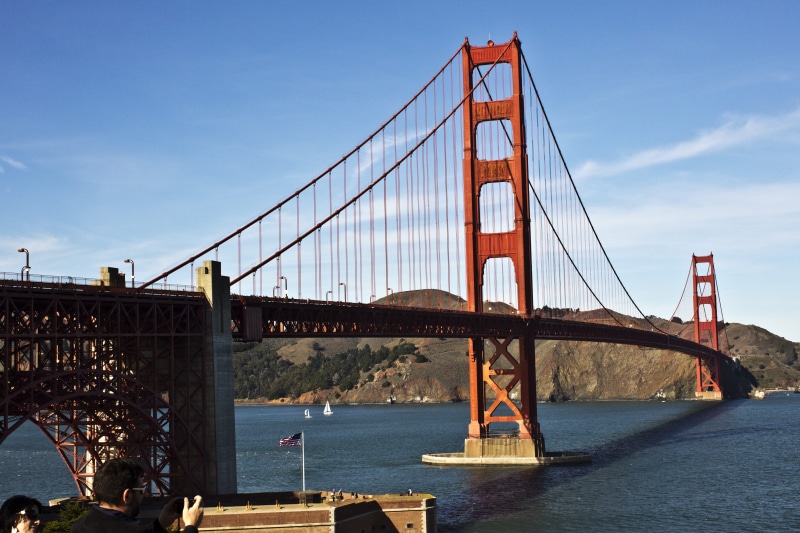 4K, water, sea, city, uSA, bay, san Francisco County, suspension, travel, bridge - Man Made Structure, california, cityscape, built Structure, architecture And Buildings