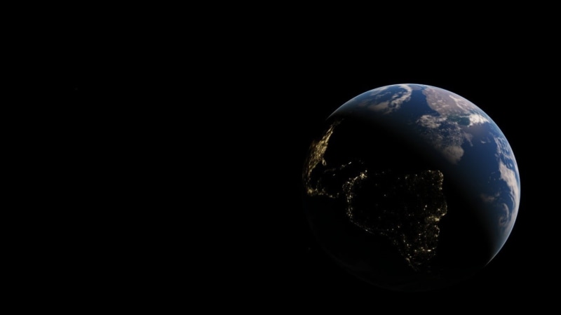 sphere, geometric shape, studio shot, globe - man made object, night, single object, outdoors, shape, copy space, nature, space, dark, sky, space art, planetary moon