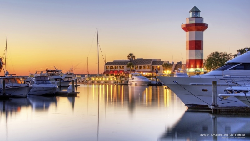 carolina, south, head, harbour, town, 2K, hilton, North America