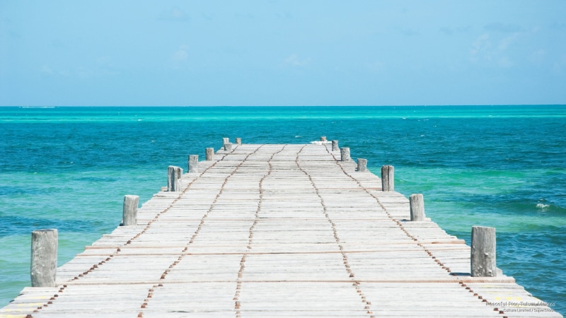 tulum, pier, North America, mexico, 2K, peaceful