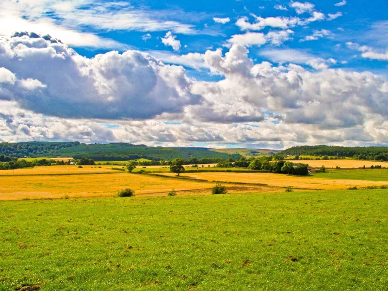 Landscape, agriculture, green, Scotland, Pot-of-Gold, summer, photo, hill, grass, farm, meadow, landscaped, field, Green  Field, Yellow  Green, rural Scene