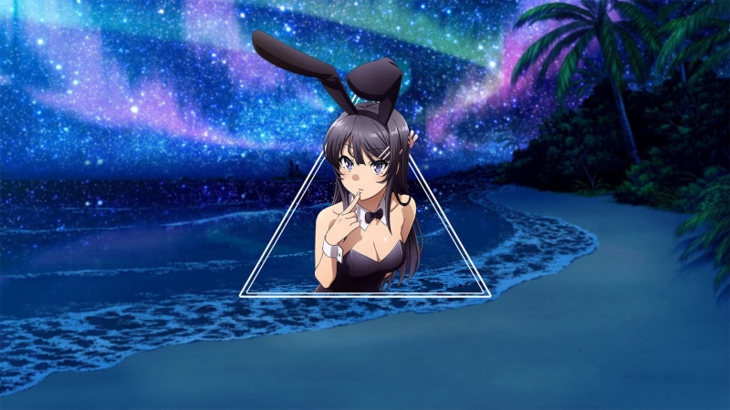 anime girls eating, bunny girl, anime girls, anime, Sakurajima Mai, anime landscape, mai sakurajima, 1080P