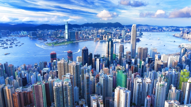 Hong Kong, cityscape, 2K