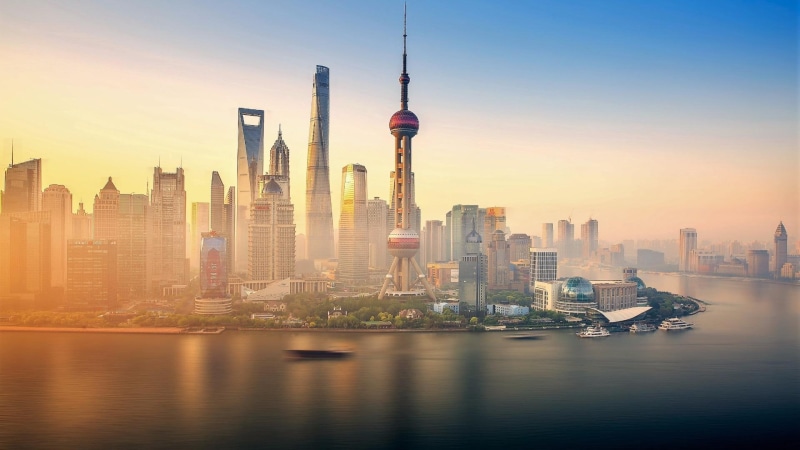 cityscape, city, skycraper, landmark, lujiazui, china, skyline, 1080P, oriental pearl tower, shanghai world financial center, sky, pudong, river, lu jia zui