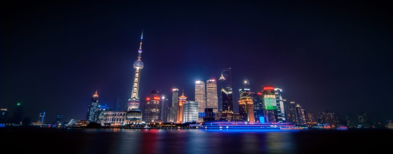 the bund, landscape, residential district, night, development, tall - high, office building exterior, urban skyline, travel destinations, long exposure