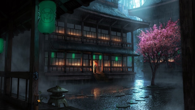 anime, home, design, architecture, 1080P, urban, library, room, modern, house, building, plaza, structure, travel, city, business, interior