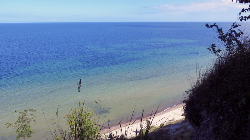 slope, water, no people, Baltic Sea, blue, bank, day, rügen, outdoors, beauty in nature, idyll, Foresight, tranquility, 2K, sea, nature, plant, land, idyllic