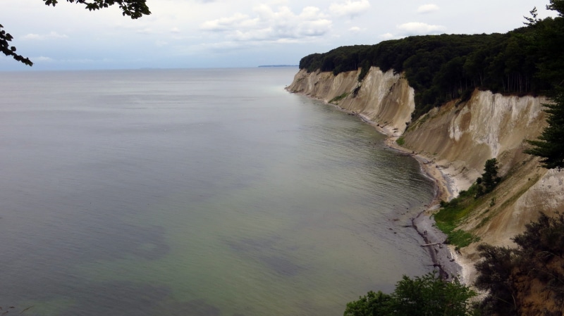 tranquility, mecklenburg western pomerania, sea, tranquil scene, sky, nature, tree, Shore, cliff, scenics, rügen, 2K, beauty in nature, coastline, trees