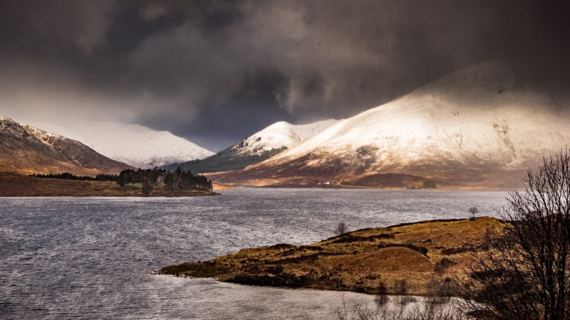brown, iceland, geotagged, scenics, GB, scotland, body, highlands, snow, mountain, europe, Travel, landscape, cloud - Sky, loch, water, nature, uk, sony a7