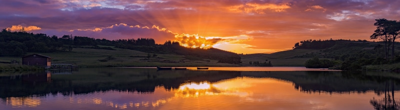 reflection lake, sky, panorama, tranquility, romantic sky, View, Wilderness, visit, dramatic sky, environment, no people, Boats, Scotland, Photography