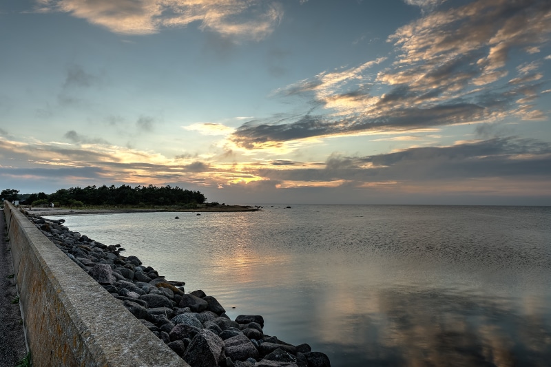 70mm, landscape, nature, d810, water, 5K, HDR, Sunsets, dusk, sky, reflection, beach, summer, scenics, coastline, Sweden, blue, cloudy, oland, cloud - Sky