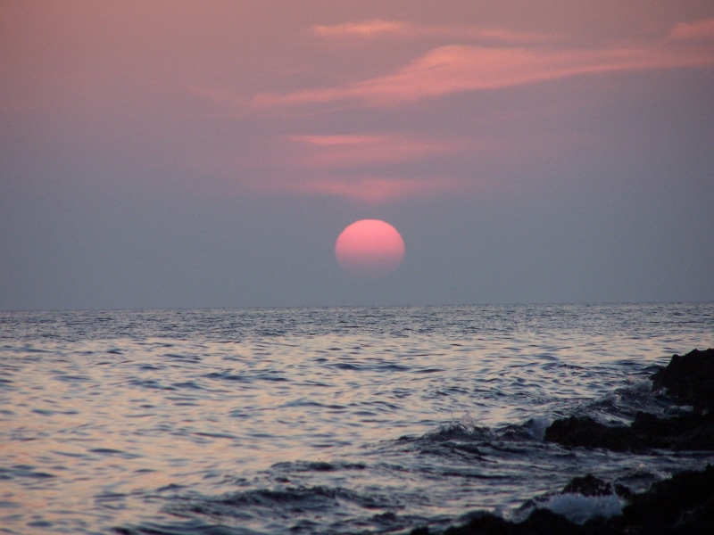 ocean, seaside, Sunset, dusk, unedited, balearic, nature, plage, summer, sun  set, eivissa, Ibiza, reflection, Creative Commons, beach, blue ocean, strand