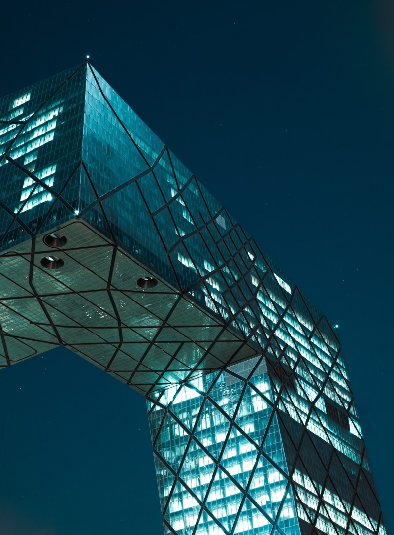tourism, fuji, cctv headquarters, travel destinations, high rise, futuristic, bizarre building, built structure, town, beijing, illuminated, urban, bridge